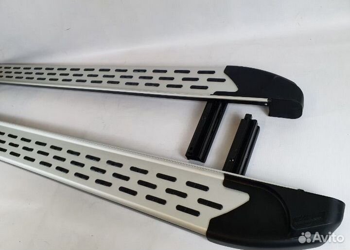 Пороги Бумер2 алюминиевые для нива 2131 серые