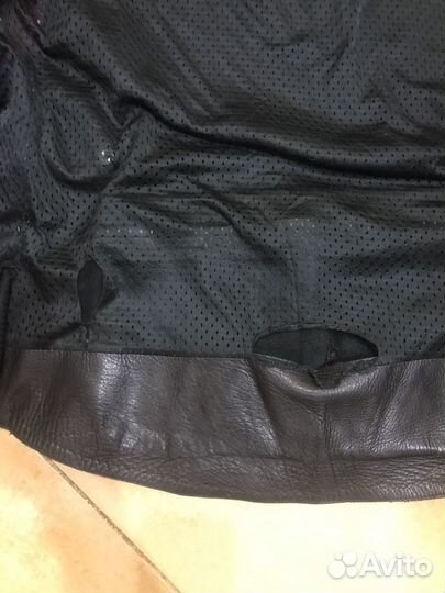 Мотокуртка кожаная мужская 54