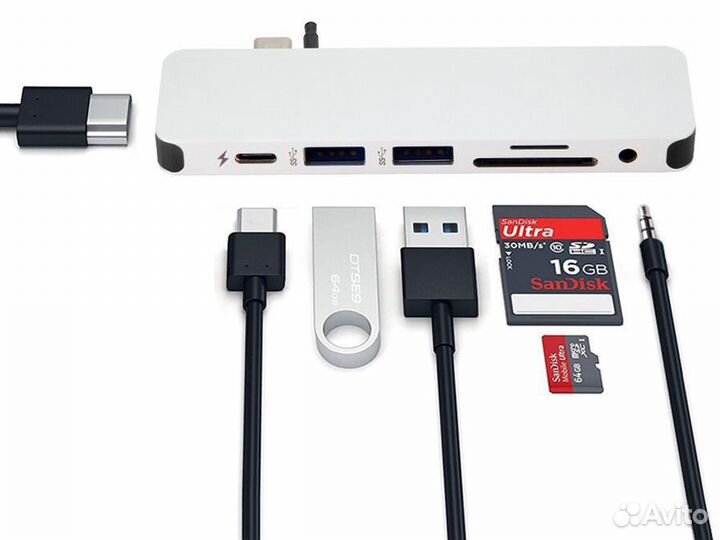 Хаб HyperDrive solo 7-in-1 USB-C Hub