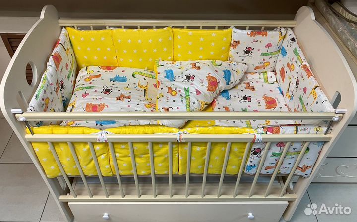 Бортики в детскую кроватку