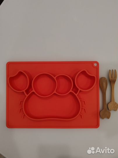 Силиконовая тарелка детская