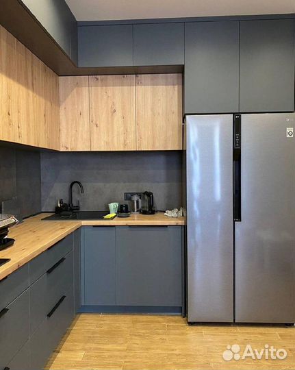 Кухонный гарнитур под заказ с антресолями