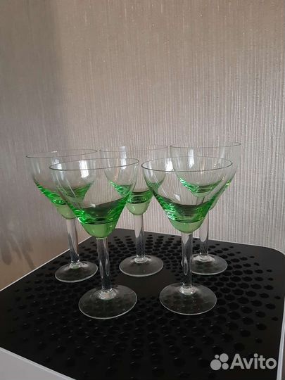 Фужеры цветное стекло