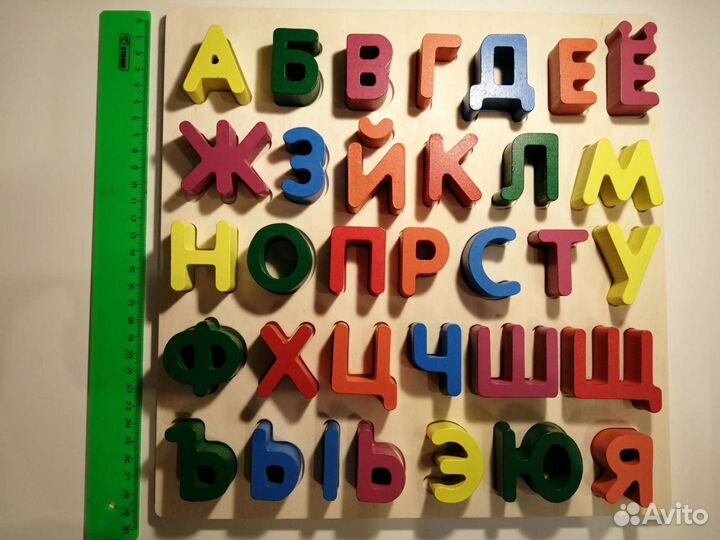 Развивайка вкладыш пазл алфавит дерево