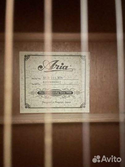Акустическая гитара aria-111mtn