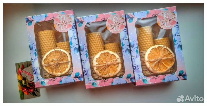 Свечи. Натуральная вощина