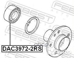 Подшипник ступичный передний 39X72X37X37 DAC397