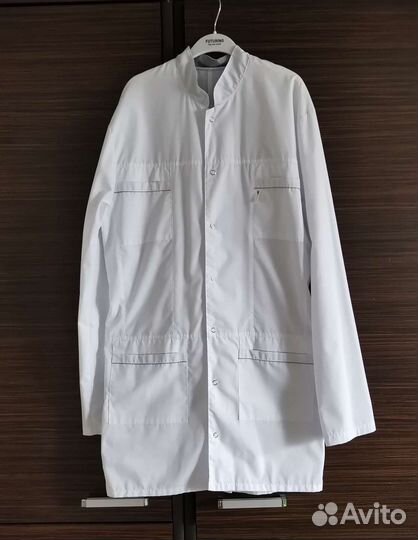 Халат белый медицинский мужской р. 46-48