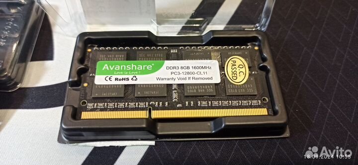 Память для ноутбука DDR3 8Gb