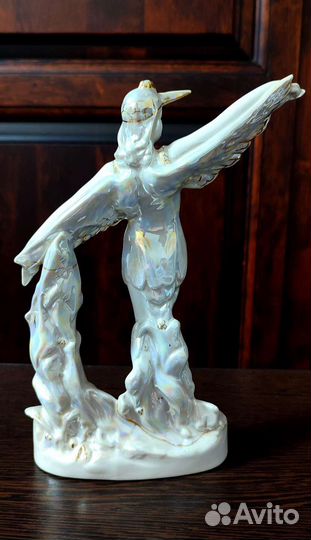 Статуэтка балерина аист дфз Вербилки фарфор СССР