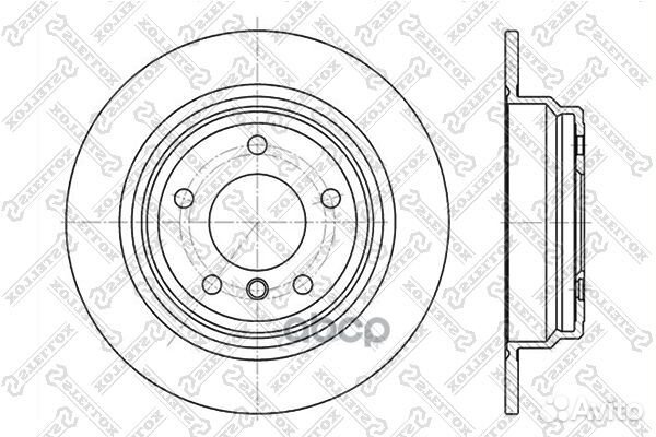 6020-1537-SX диск тормозной задний BMW E39 2.0