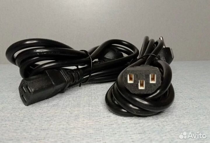 Кабель питания. Евровилка - IEC C13, 1.5 м, черный