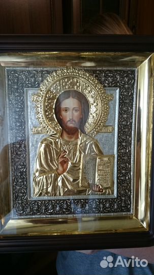 Оклад иконы спаситель