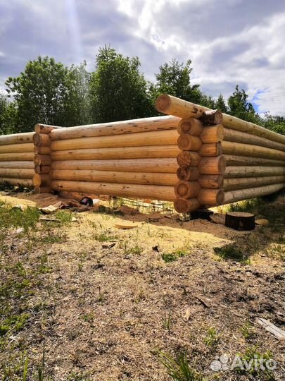 Срубы домов бань