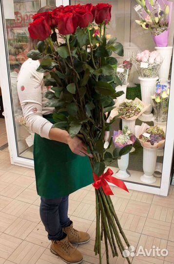 Высокие розы Букеты с доставкой
