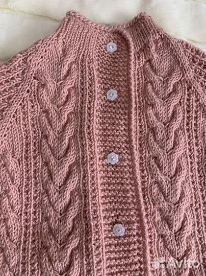 Вязанная кофта для девочки 92-98 ручная работа