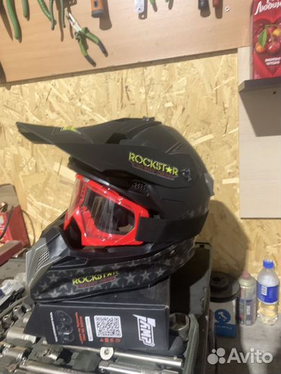 Кроссовый шлем rockstar