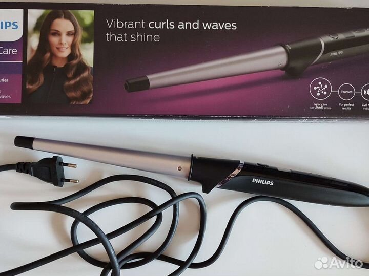 Щипцы для завивки волос philips