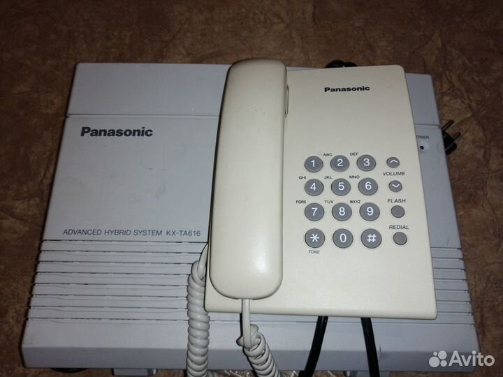 Гибридный атс Panasonic KX TA616