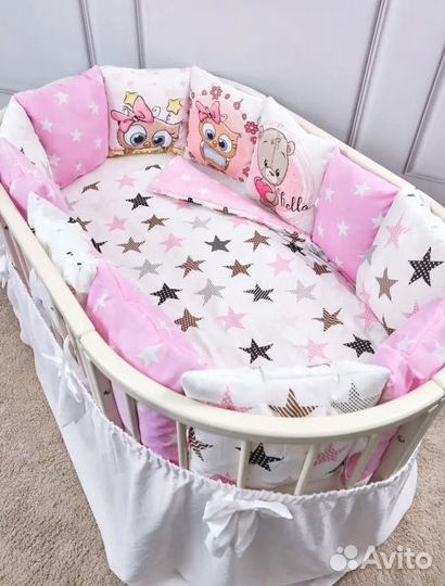 Комплект бортиков с одеялом в кроватку