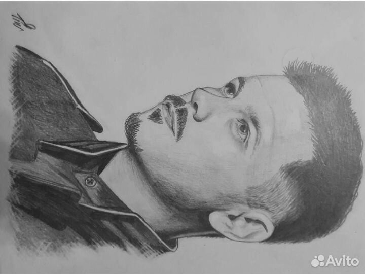 Портрет по фото карандашом