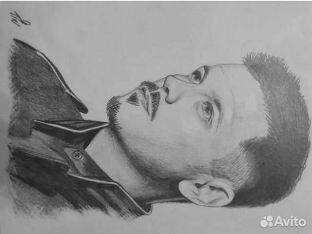 Портрет по фото карандашом