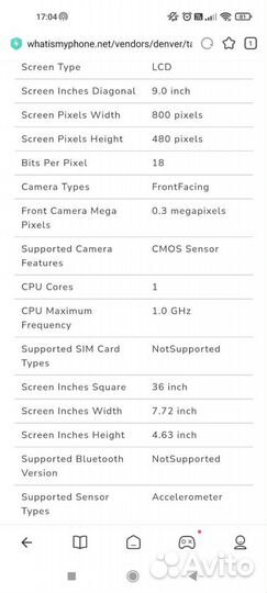 Планшет denver