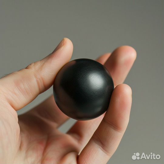 Шар от Константина из полимерной глины, черный, 1