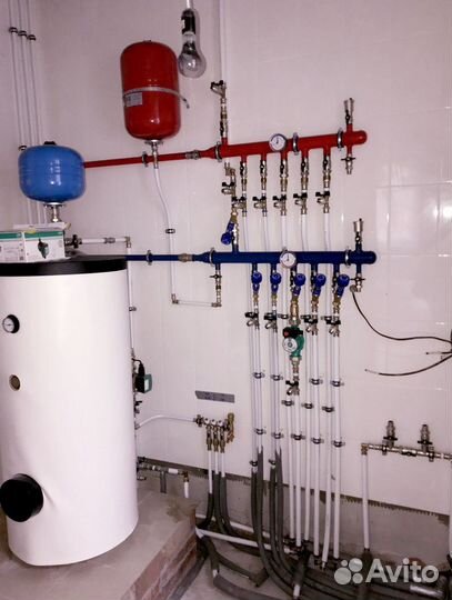 Монтаж отопления, водоснабжения