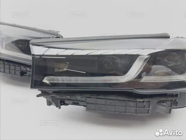 Фары Bmw G30 рестайлинг, shadow line