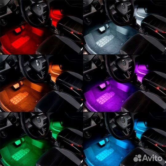 Подсветка ног и салона автомобиля