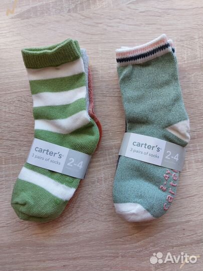 Детские носки новые Carters