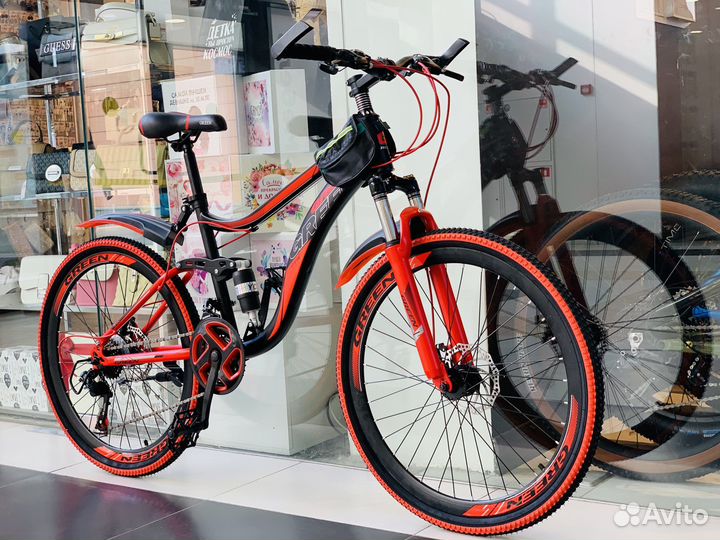 Велосипед на спицах двухподвес 26