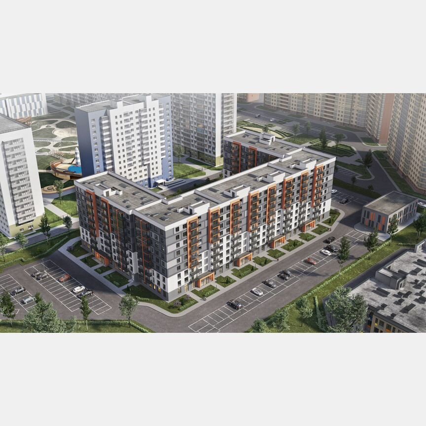 2-к. квартира, 60,7 м², 5/9 эт.