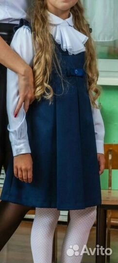 Школьная форма для девочки 134 синяя