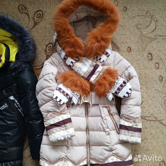 Пальто зимнее с мехом