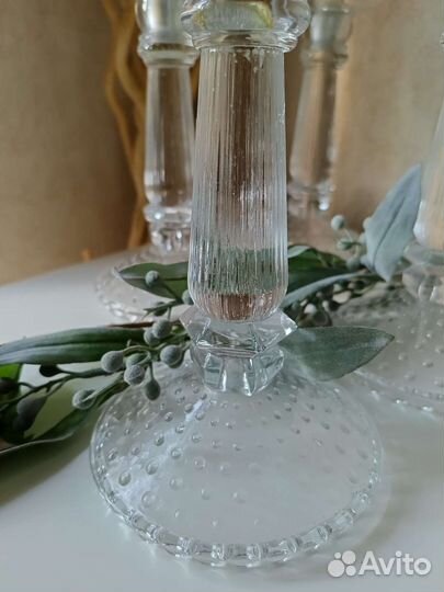 Подсвечник IKEA стекло