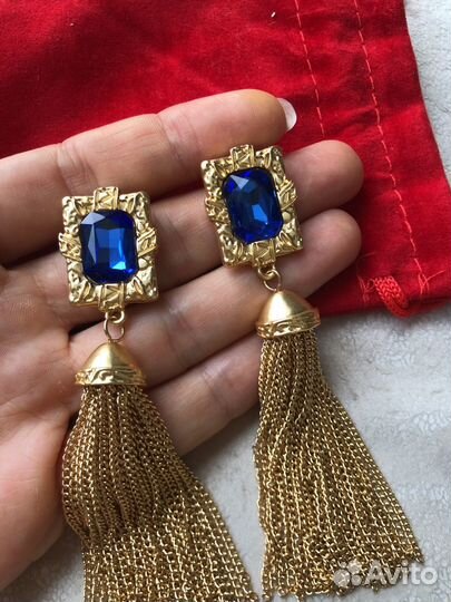 Роскошные винтажные серьги и клипсы Monet usa