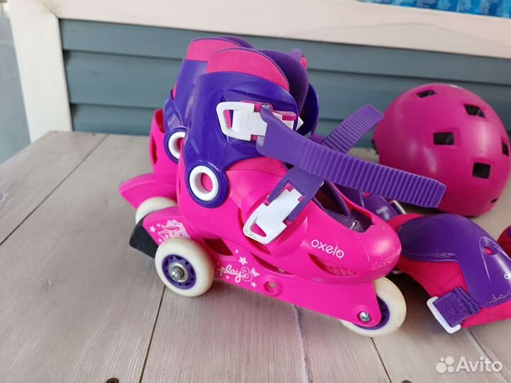 Роликовые коньки axelo 26-28 р. комплект