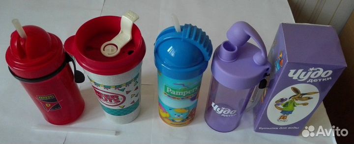 Новые бутылки для воды разные Новый поильник