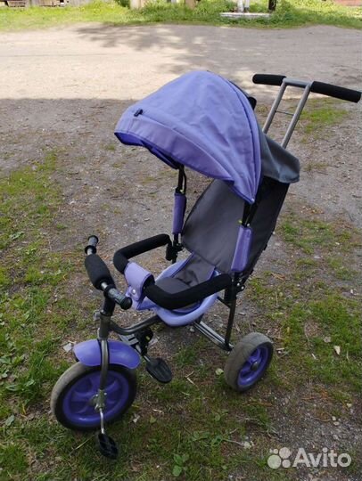 Велосипед коляска с ручкой