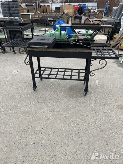 Мангал,со съемной топкой под казан