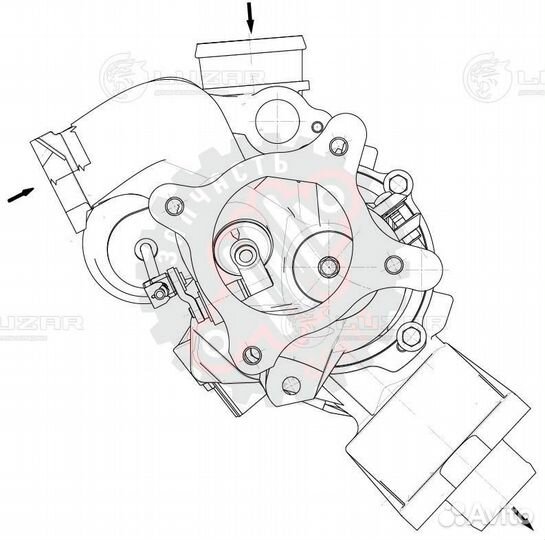 Турбокомпрессор для а/м Audi A4 (07) /A5 (09) 1.8T