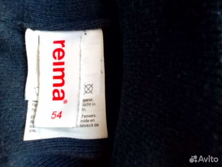 Шапка детская Reima, р.54, зимняя. Шерсть