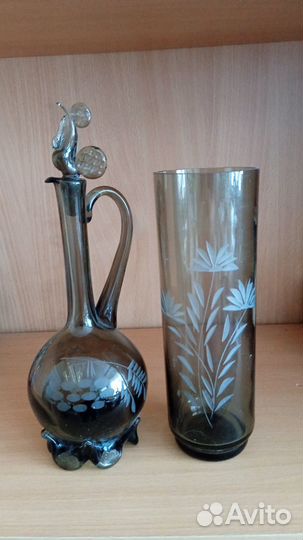 Ваза для цветов,графин времён СССР