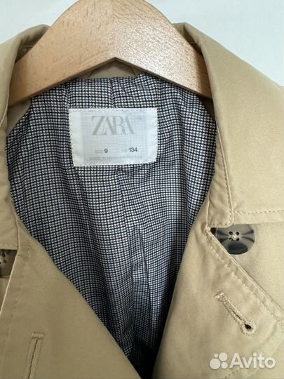 Тренч zara 134 см