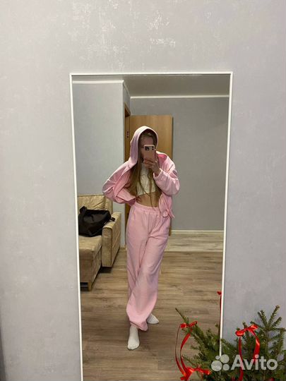Костюм флисовый женский розовый