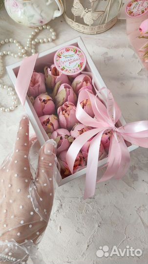 Сладкий набор с зефирными тюльпанами