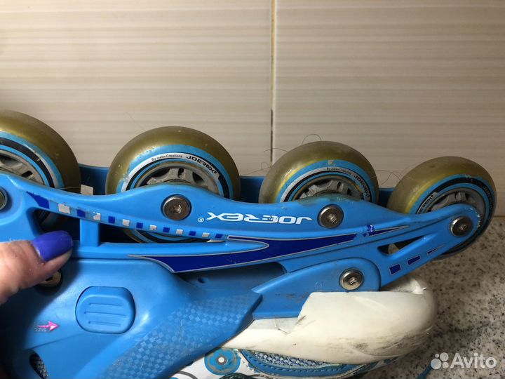 Ролики детские раздвижные 34-36 размер