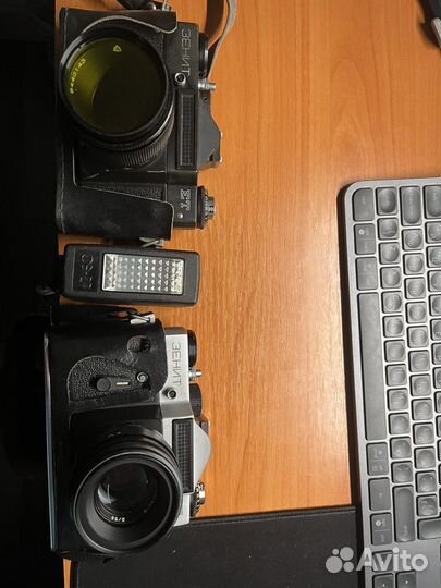 Фотоаппарат зенит ет + вспышка